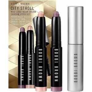 Bobbi Brown City Stroll Mini Long-Wear Cream Shadow Stick Set:Golden Pink &Mauve